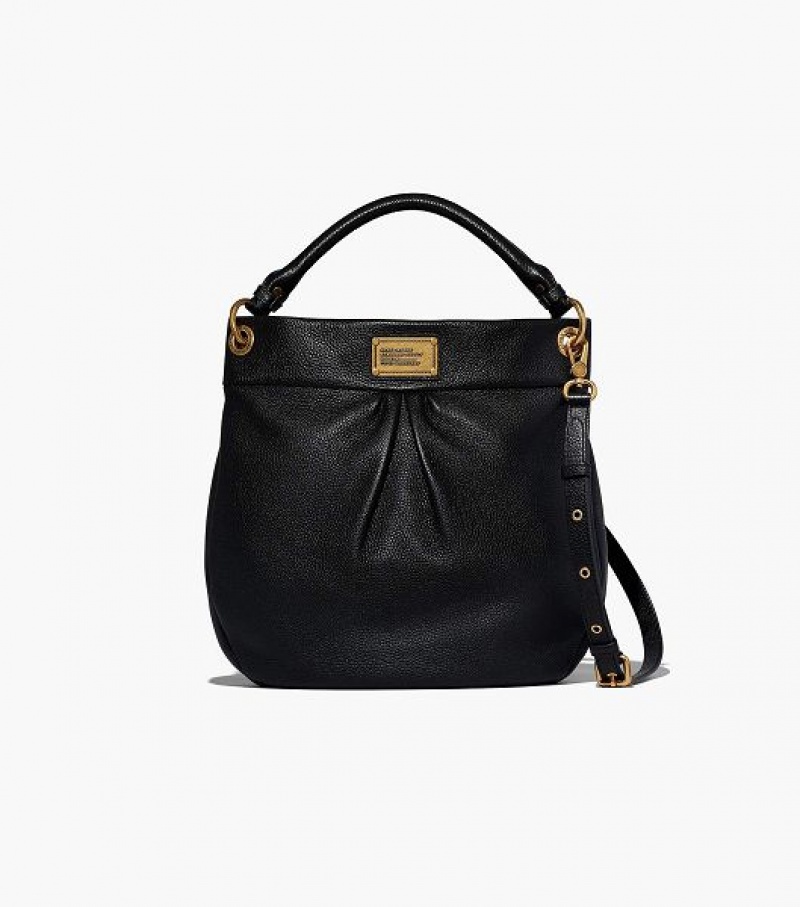 Black Women\'s Marc Jacobs Re-Edition Hillier Hobo Bags | 36104YEUL