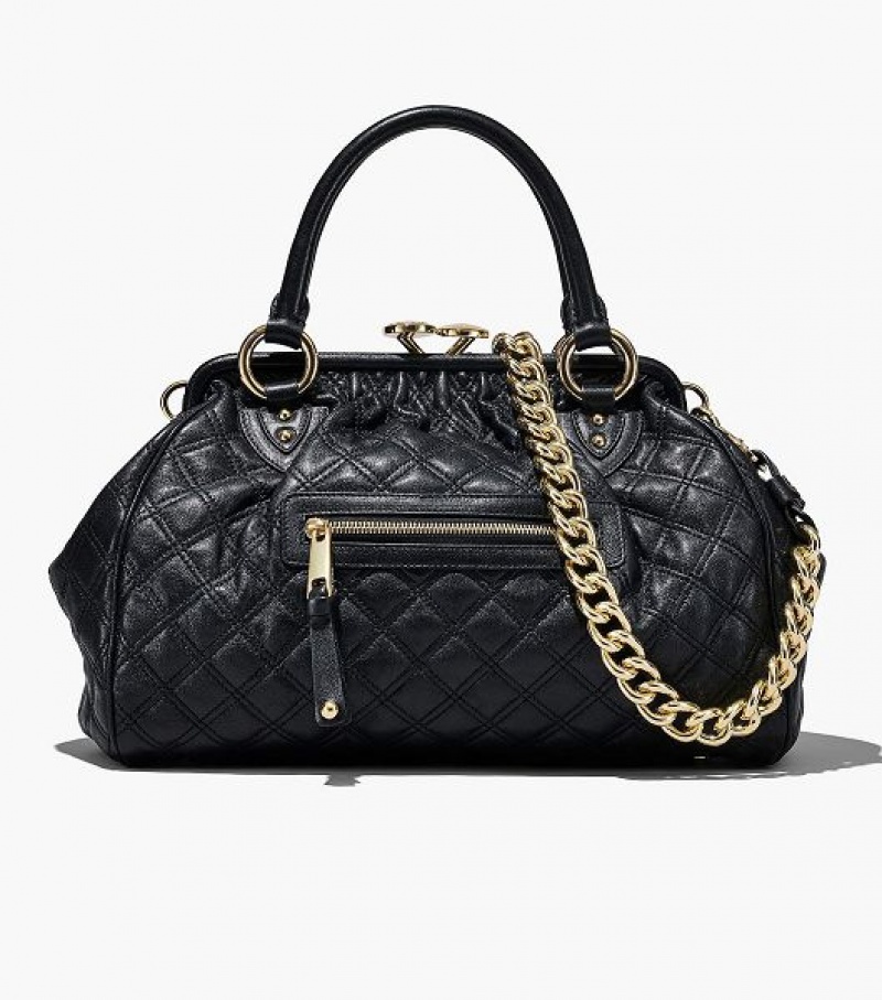 Black Women\'s Marc Jacobs Re-Edition Quilted Leather Shoulder Bags | 84053CBGF