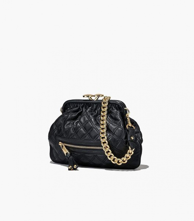 Black Women's Marc Jacobs Re-Edition Quilted Leather Little Shoulder Bags | 68249FBXQ