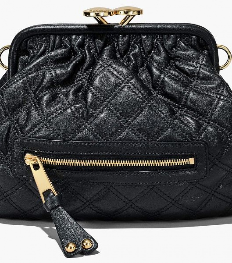 Black Women's Marc Jacobs Re-Edition Quilted Leather Little Shoulder Bags | 68249FBXQ