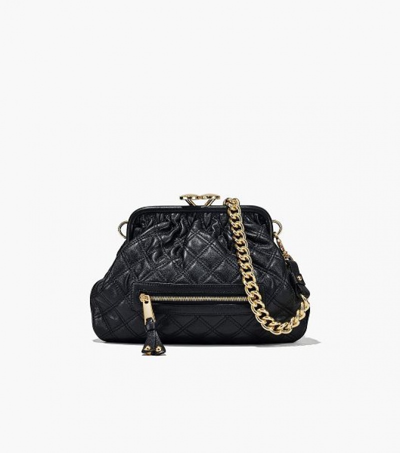 Black Women\'s Marc Jacobs Re-Edition Quilted Leather Little Shoulder Bags | 68249FBXQ