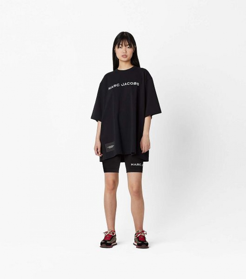 Black Women's Marc Jacobs The Big T Shirts | 95382AILH