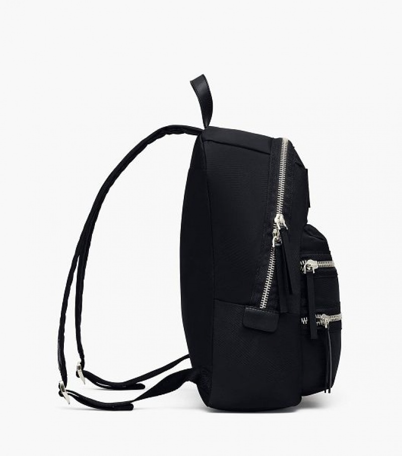 Black Women's Marc Jacobs The Biker Nylon Large Backpack | 85970MQYV