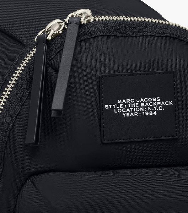 Black Women's Marc Jacobs The Biker Nylon Large Backpack | 85970MQYV