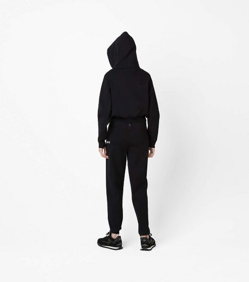 Black Women's Marc Jacobs The Cropped Zip Hoodie | 59208PKGN