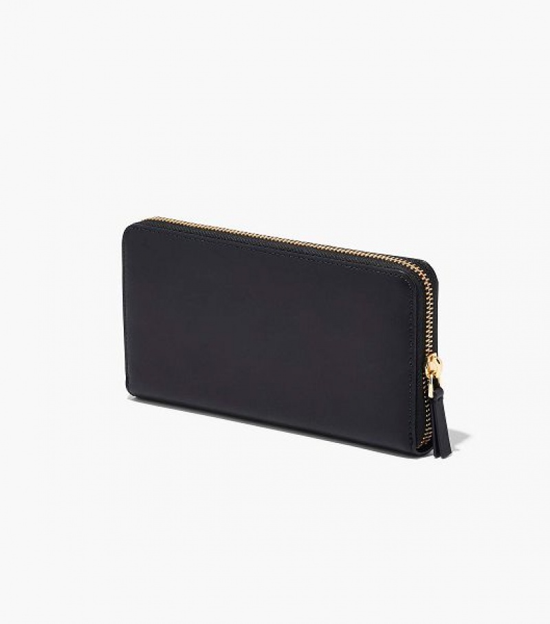 Black Women's Marc Jacobs The J Marc Continental Wallets | 42396XGYW