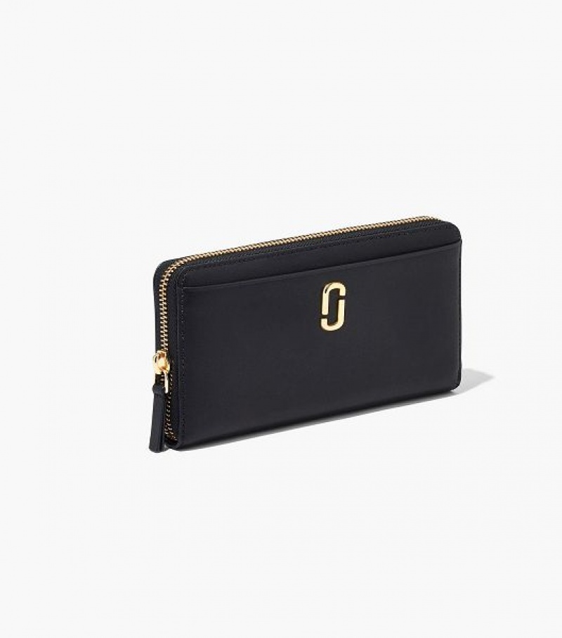 Black Women's Marc Jacobs The J Marc Continental Wallets | 42396XGYW