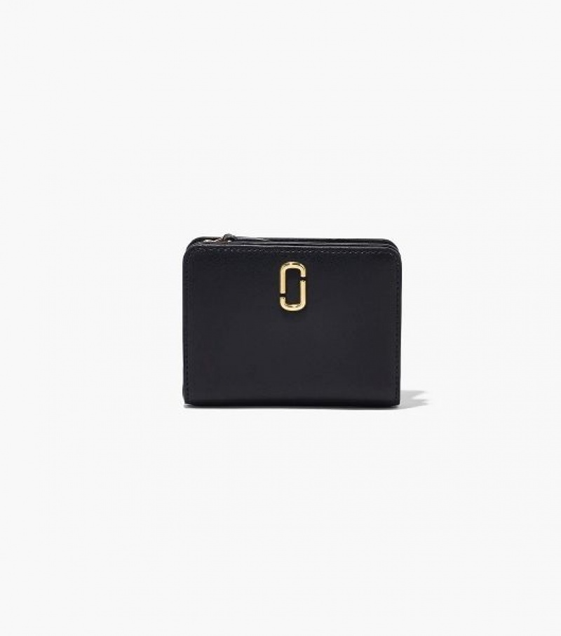 Black Women\'s Marc Jacobs The J Marc Mini Compact Wallets | 23597OPZF