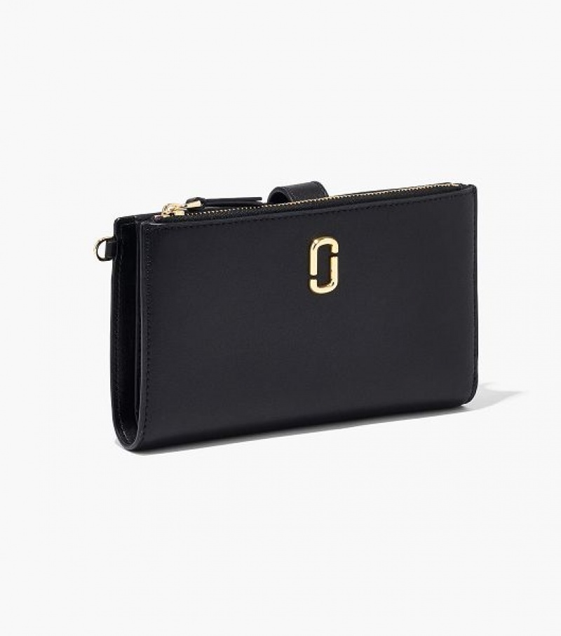 Black Women's Marc Jacobs The J Marc Phone Wristlet Wallets | 17296GUQY