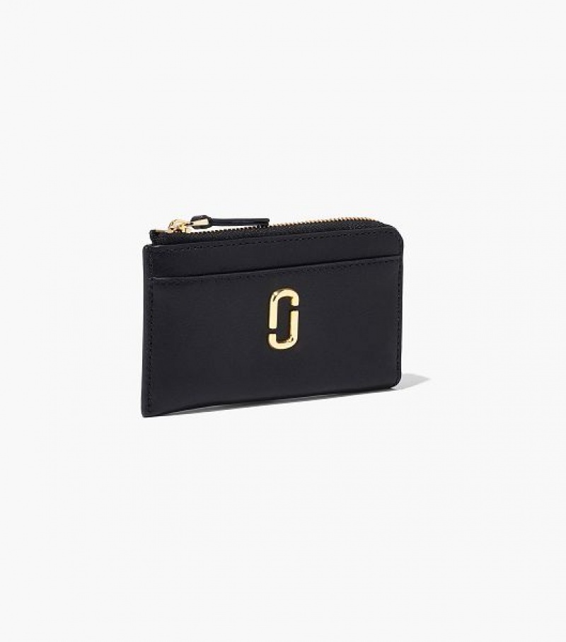 Black Women's Marc Jacobs The J Marc Top Zip Multi Wallets | 85964FMHA