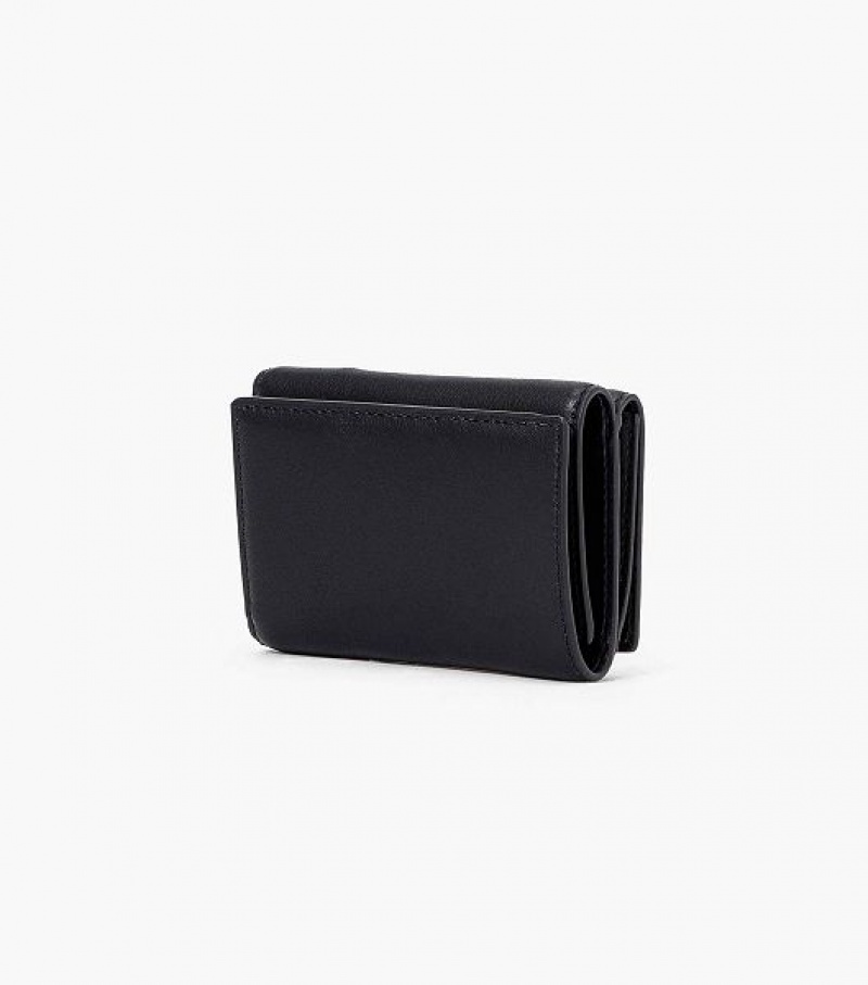 Black Women's Marc Jacobs The J Marc Trifold Wallets | 59832JPDT