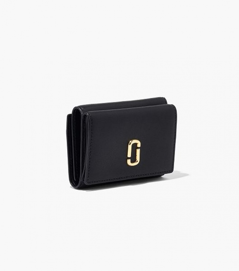 Black Women's Marc Jacobs The J Marc Trifold Wallets | 59832JPDT