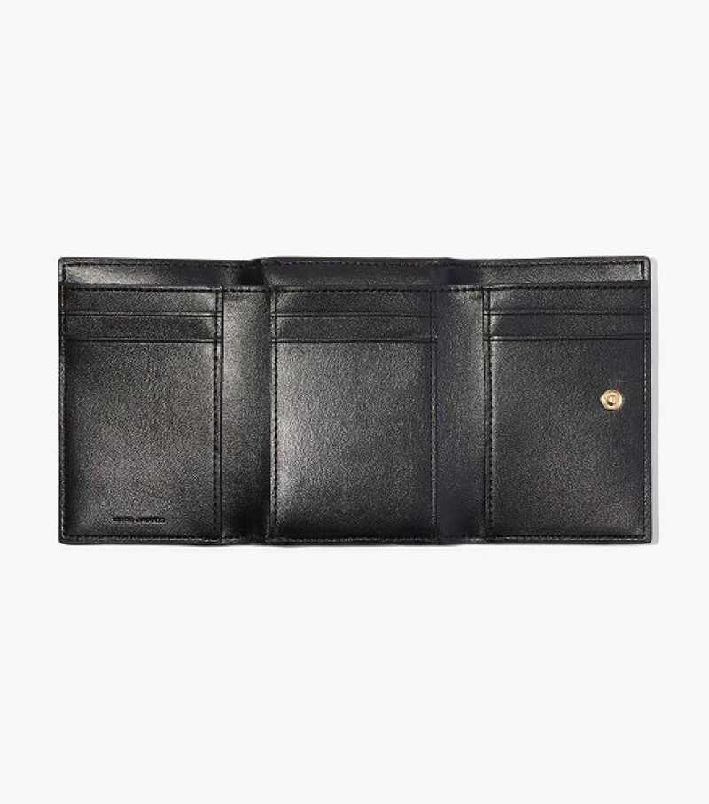 Black Women's Marc Jacobs The J Marc Trifold Wallets | 59832JPDT