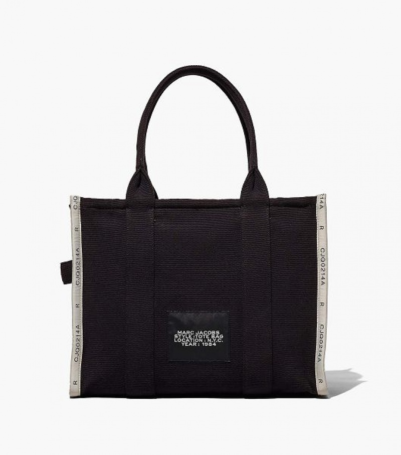 Black Women's Marc Jacobs The Jacquard Large Tote Bags | 18275QBUS