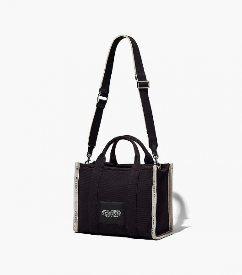 Black Women's Marc Jacobs The Jacquard Medium Tote Bags | 09681BUCV