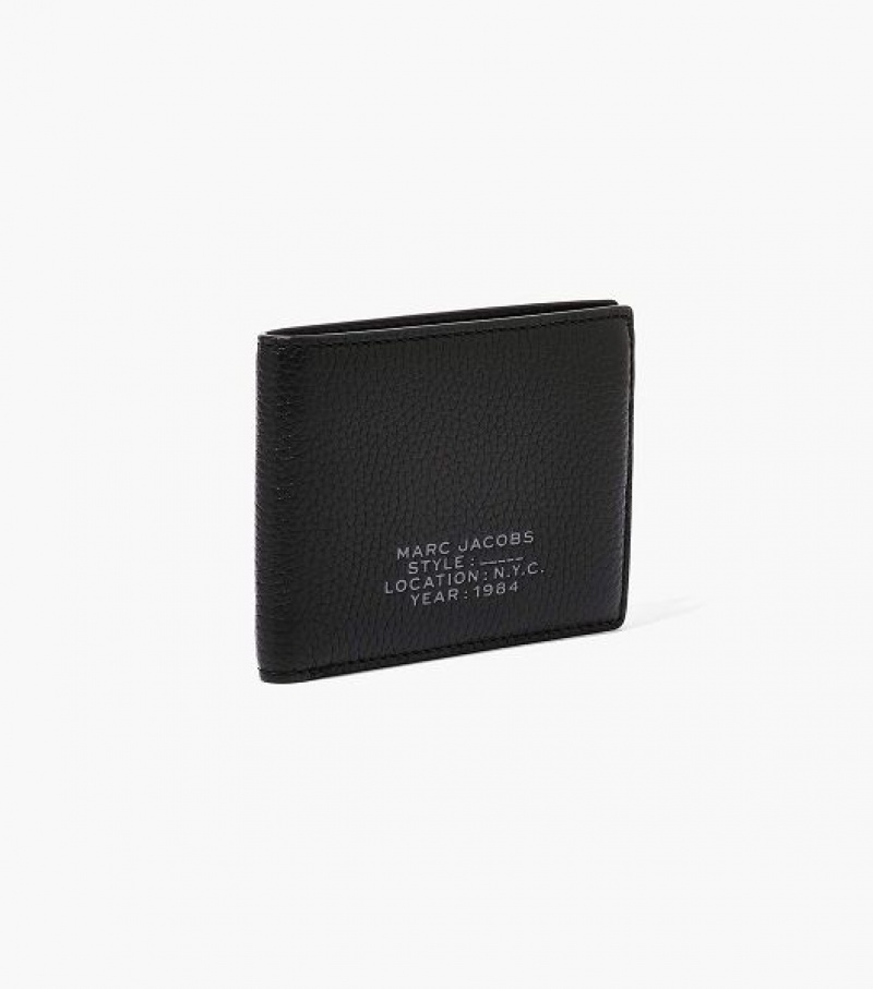 Black Women's Marc Jacobs The Leather Billfold Wallets | 91264ACLR