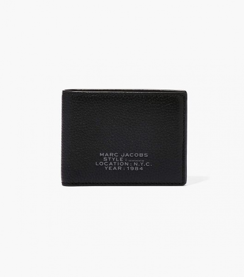 Black Women\'s Marc Jacobs The Leather Billfold Wallets | 91264ACLR