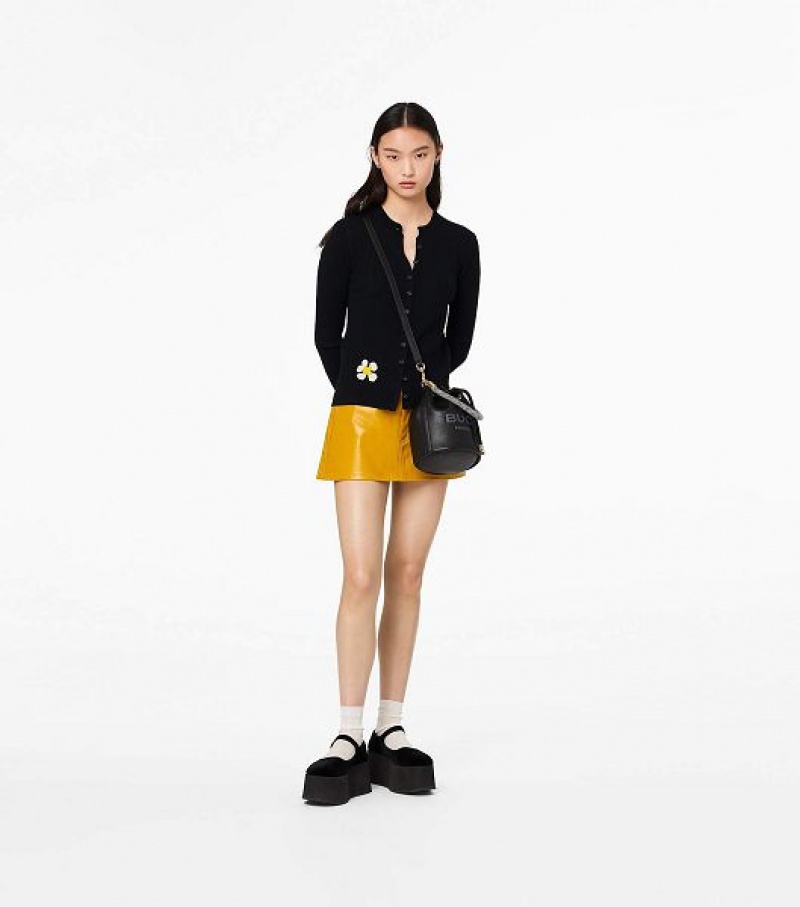 Black Women's Marc Jacobs The Leather Bucket Bags | 74950WNCQ