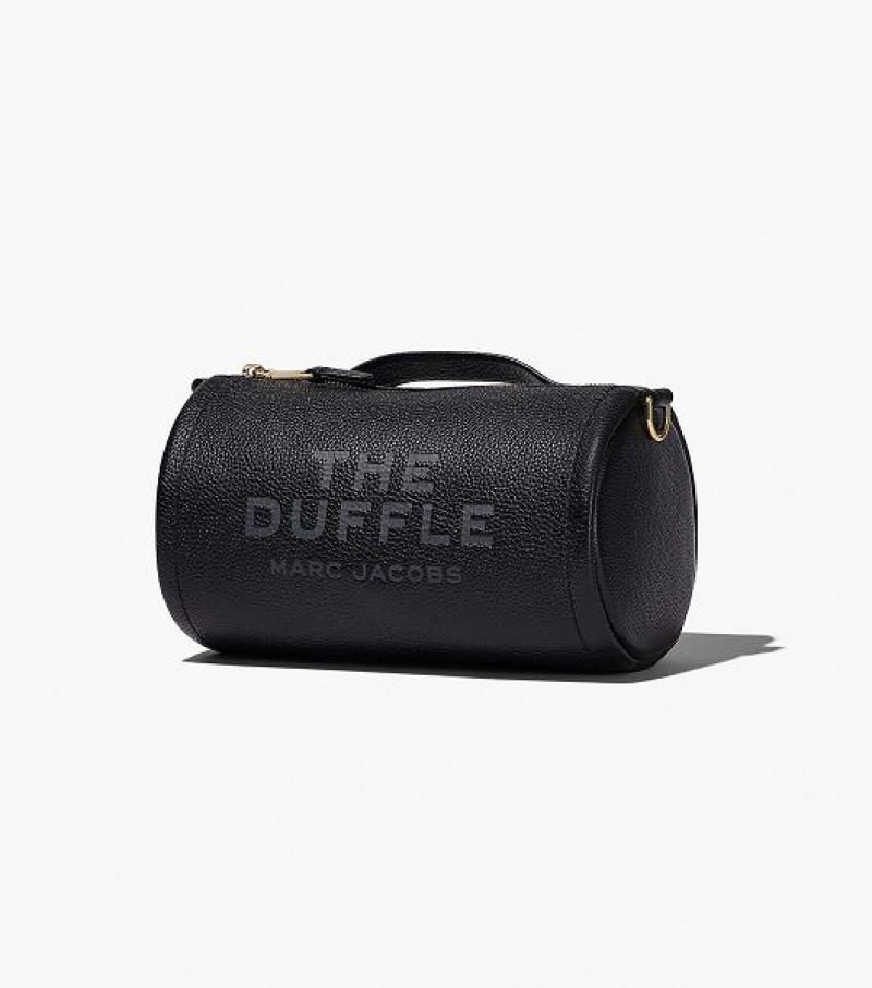 Black Women's Marc Jacobs The Leather Duffle Bags | 16849CDSZ