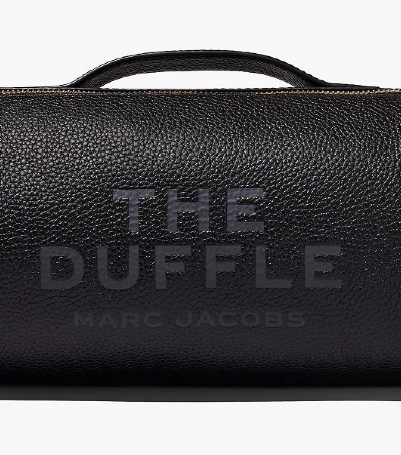 Black Women's Marc Jacobs The Leather Duffle Bags | 16849CDSZ