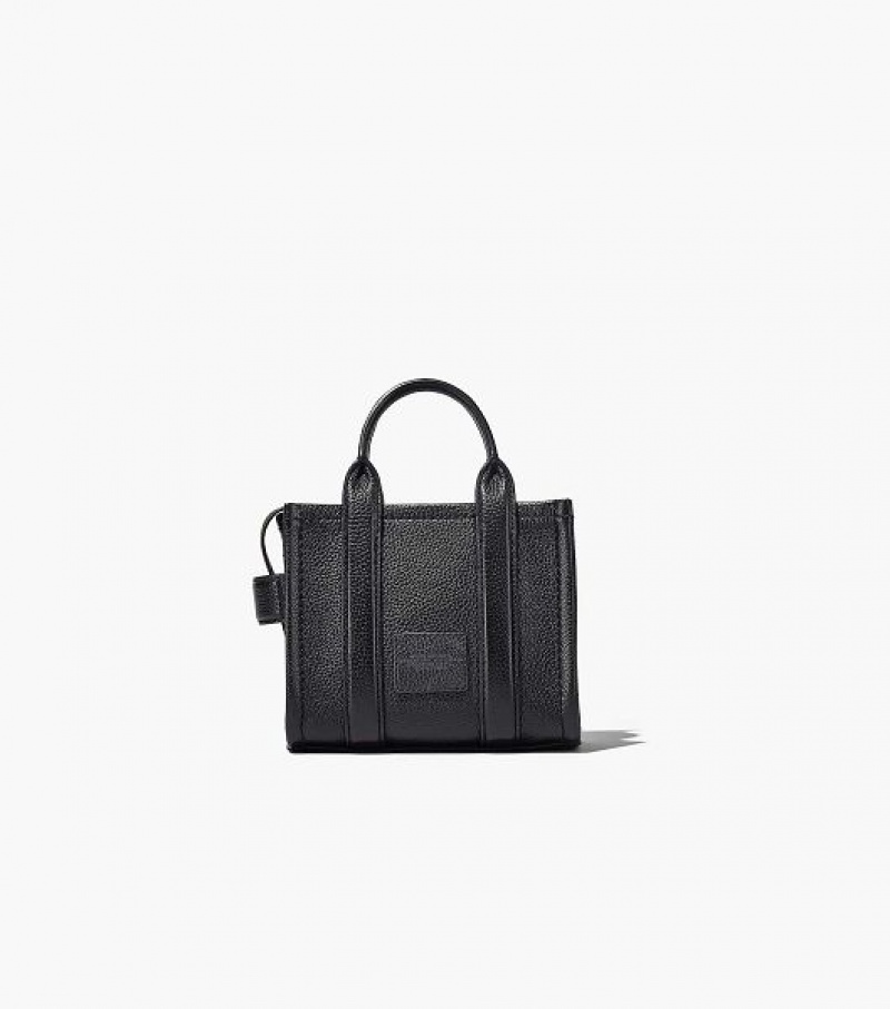 Black Women's Marc Jacobs The Leather Mini Tote Bags | 70952PJMV