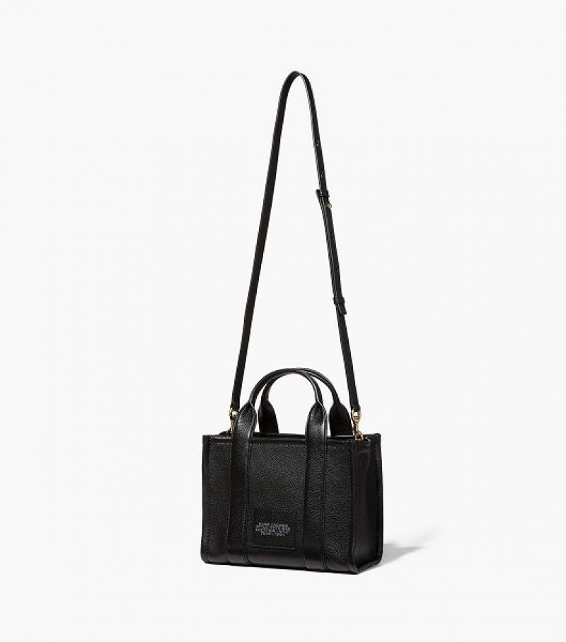 Black Women's Marc Jacobs The Leather Small Tote Bags | 78594RWUS