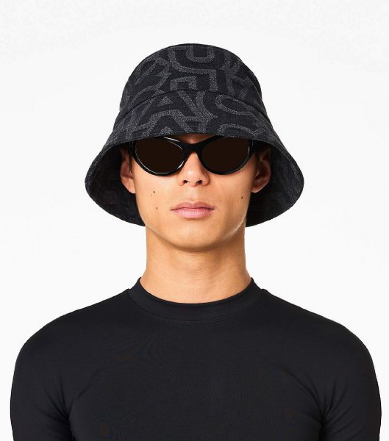 Black Women's Marc Jacobs The Monogram Bucket Hats | 65324CQHS