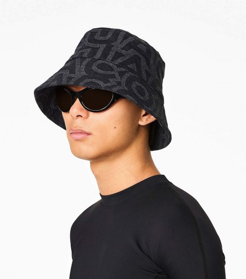 Black Women's Marc Jacobs The Monogram Bucket Hats | 65324CQHS