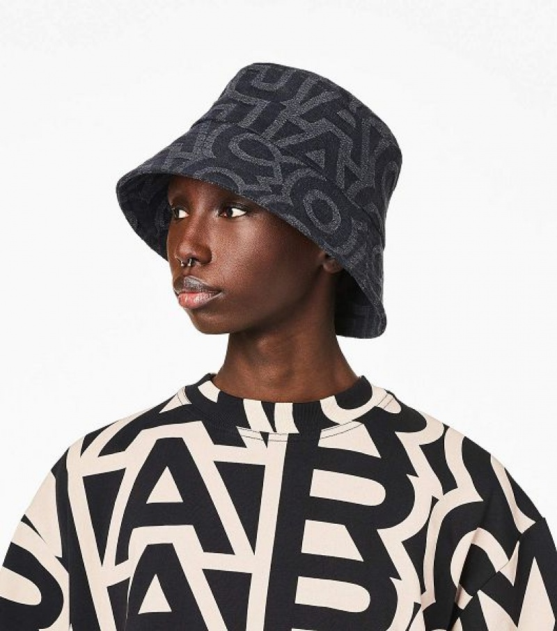 Black Women's Marc Jacobs The Monogram Bucket Hats | 65324CQHS