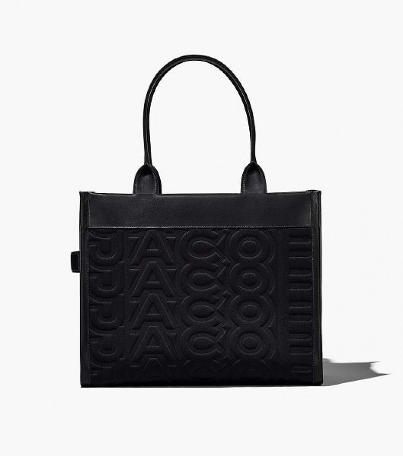 Black Women's Marc Jacobs The Monogram Neoprene Large Tote Bags | 19785UXJP