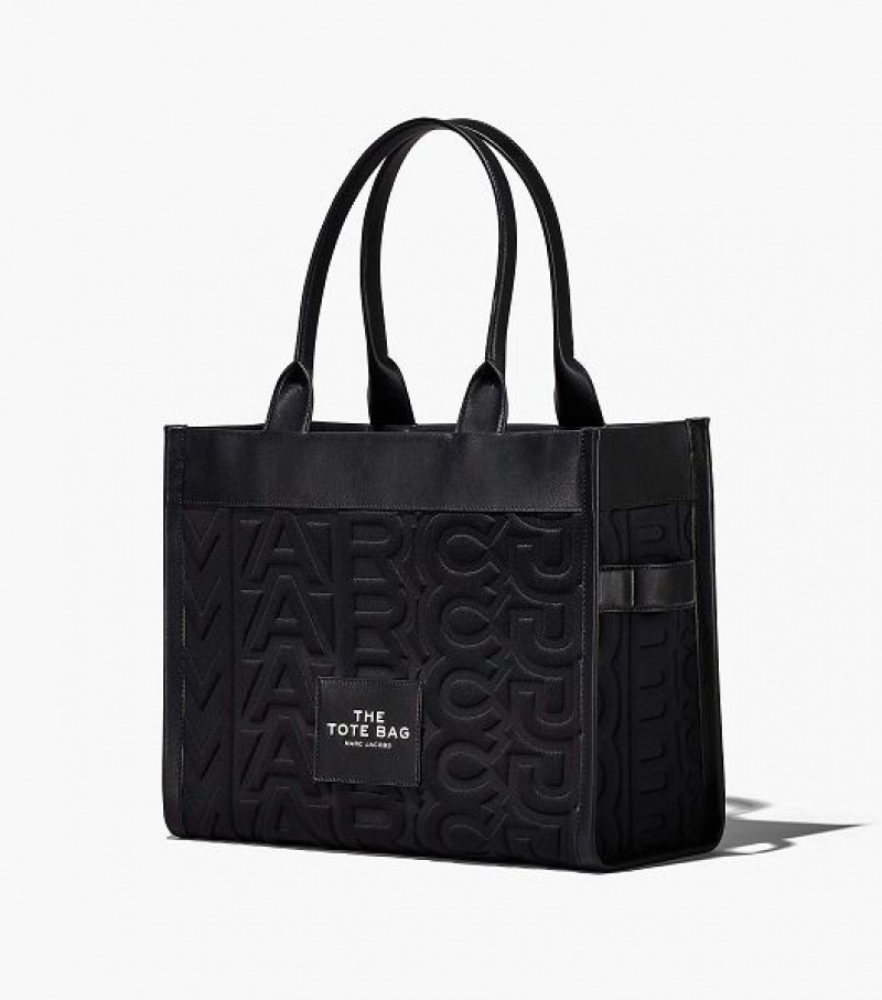 Black Women's Marc Jacobs The Monogram Neoprene Large Tote Bags | 19785UXJP