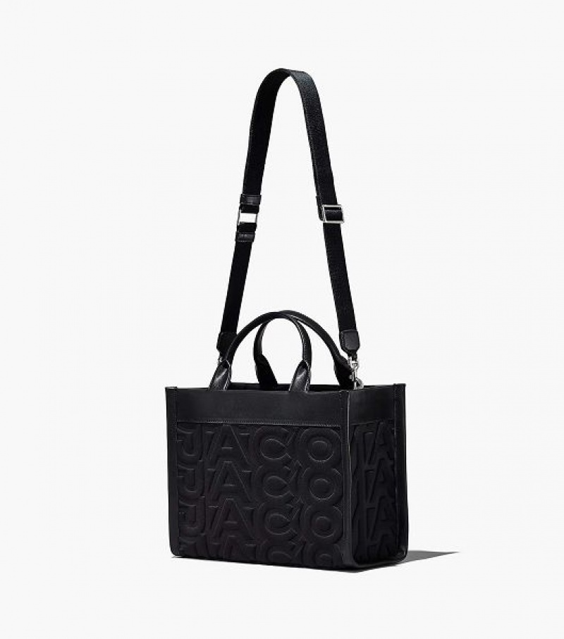 Black Women's Marc Jacobs The Monogram Neoprene Medium Tote Bags | 25861YQSD