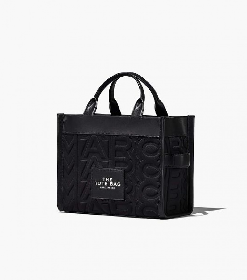 Black Women's Marc Jacobs The Monogram Neoprene Medium Tote Bags | 25861YQSD