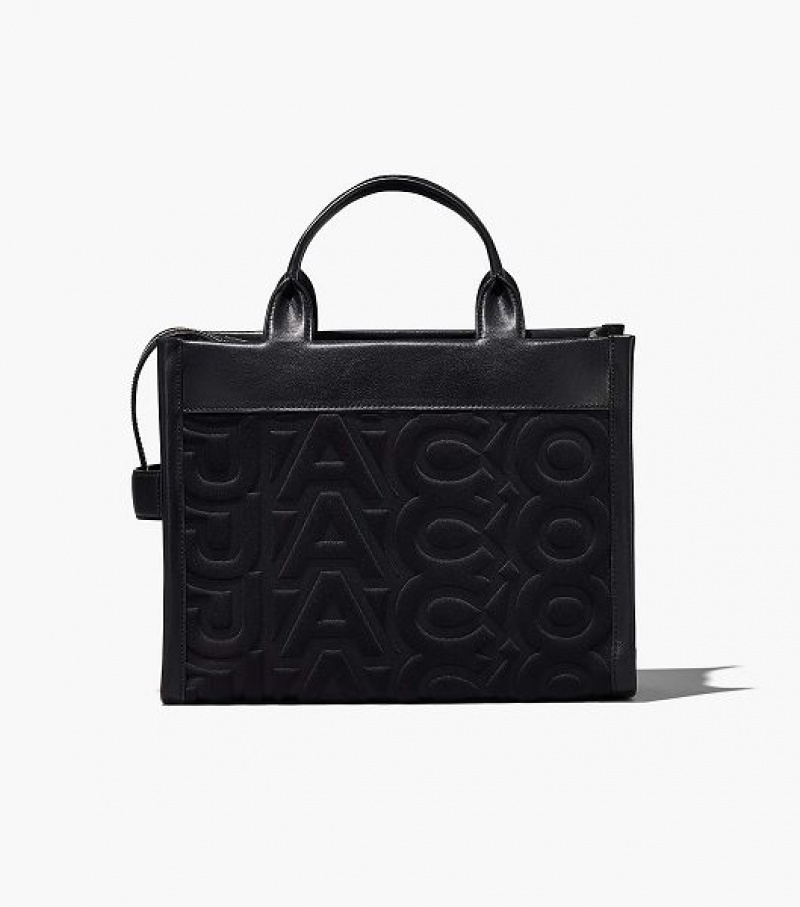 Black Women's Marc Jacobs The Monogram Neoprene Medium Tote Bags | 25861YQSD