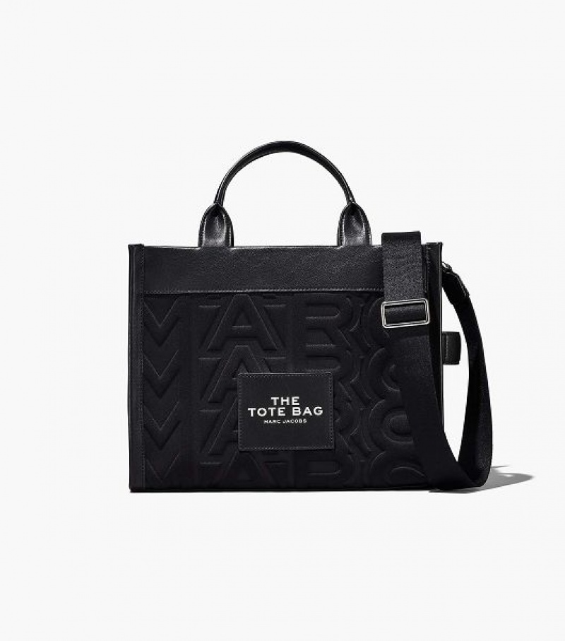 Black Women\'s Marc Jacobs The Monogram Neoprene Medium Tote Bags | 25861YQSD