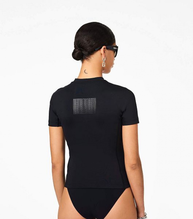 Black Women's Marc Jacobs The Scuba T Shirts | 39604WLKG