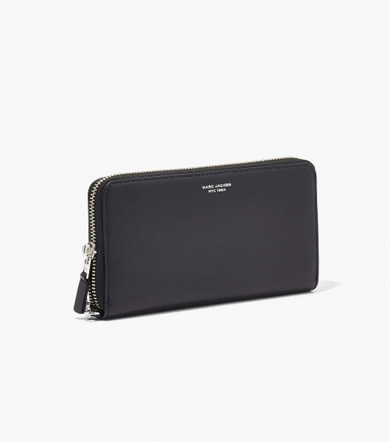 Black Women's Marc Jacobs The Slim 84 Continental Wristlet Wallets | 05178FBTD