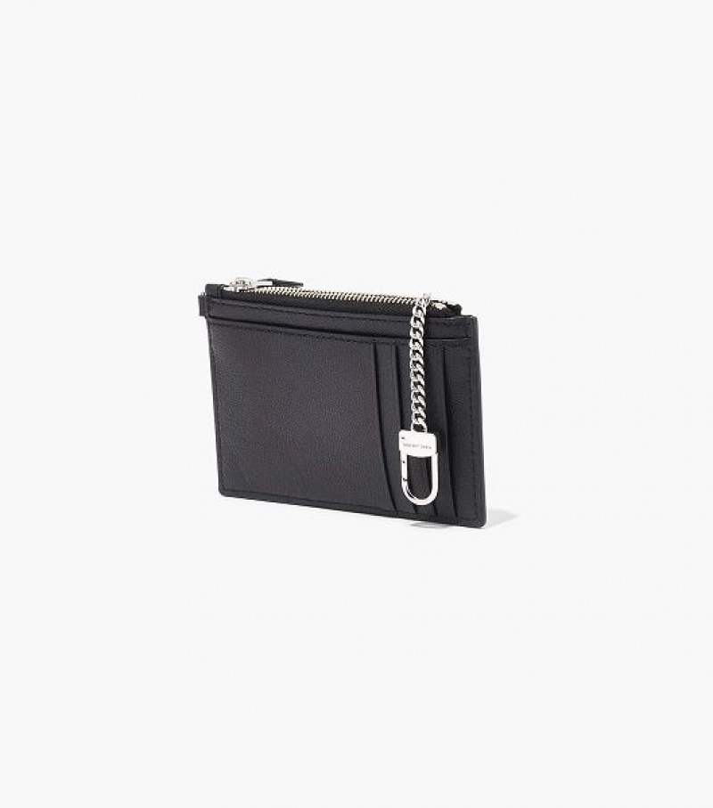 Black Women's Marc Jacobs The Slim 84 Top Zip Wristlet Wallets | 56213ZCWF