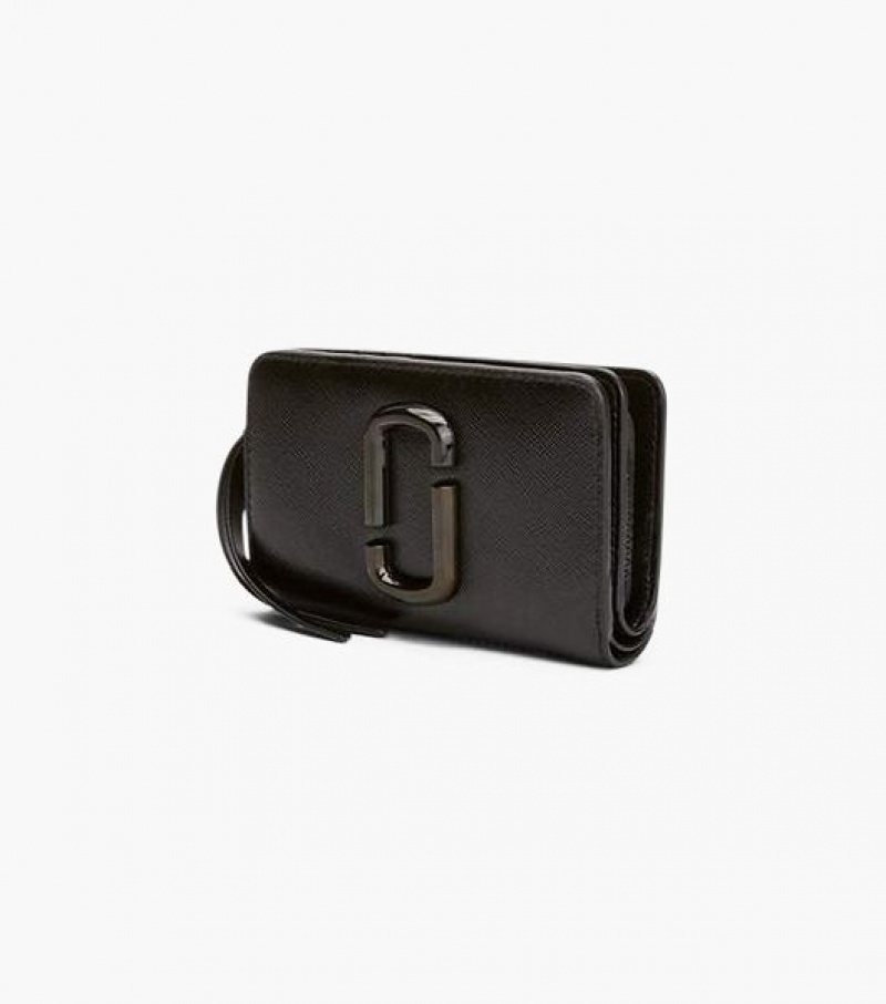 Black Women's Marc Jacobs The Snapshot Dtm Compact Wallets | 25913JVGR