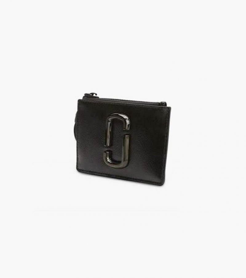 Black Women's Marc Jacobs The Snapshot Dtm Top Zip Multi Wallets | 08792VION