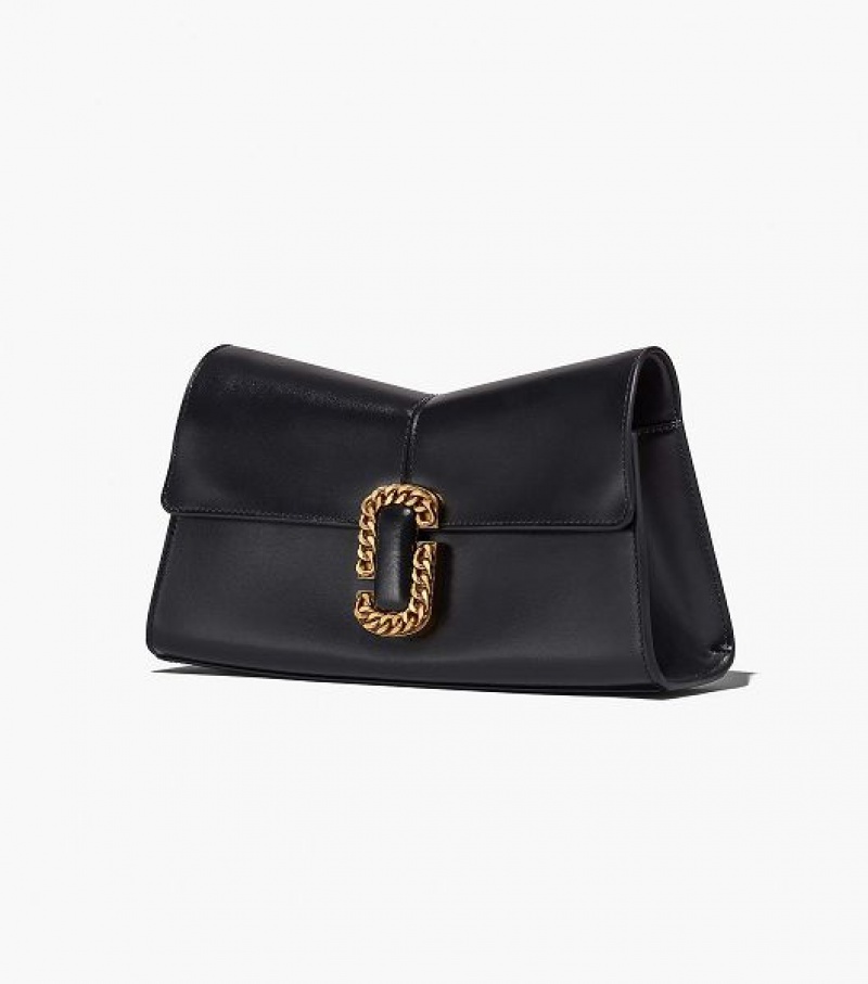 Black Women's Marc Jacobs The St. Marc Convertible Clutch Bags | 76193TDCN