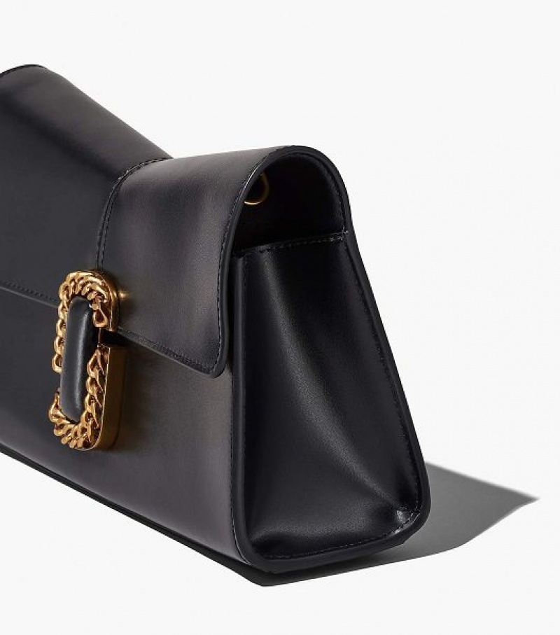 Black Women's Marc Jacobs The St. Marc Convertible Clutch Bags | 76193TDCN