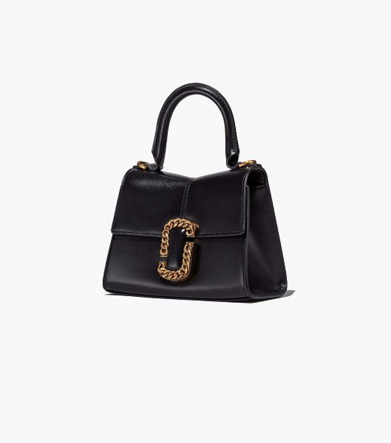 Black Women's Marc Jacobs The St. Marc Mini Top Handbag | 30976WBYF