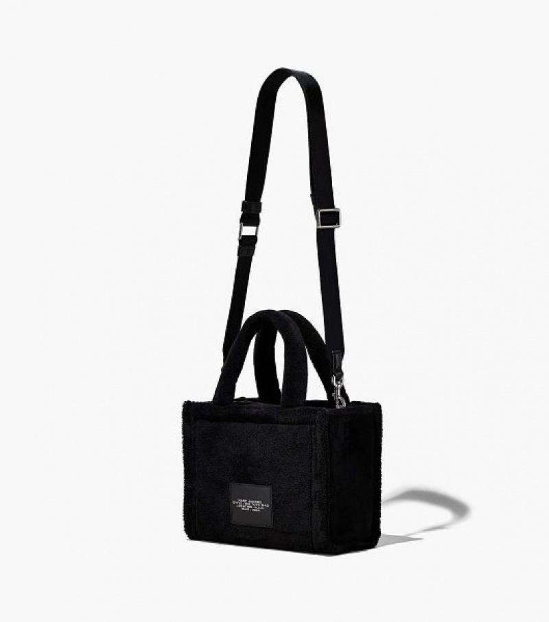 Black Women's Marc Jacobs The Terry Small Tote Bags | 69427JYHE