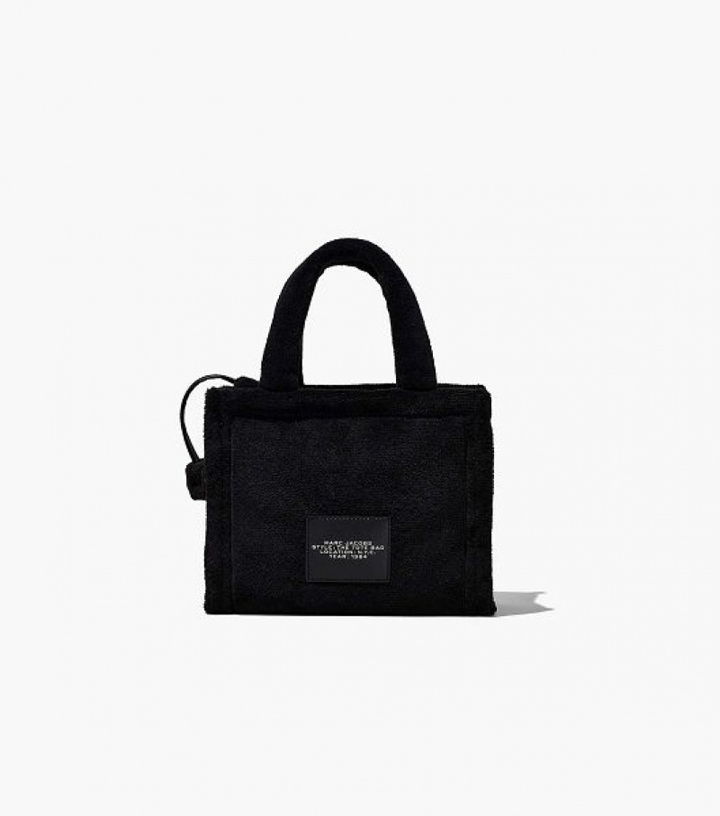 Black Women's Marc Jacobs The Terry Small Tote Bags | 69427JYHE