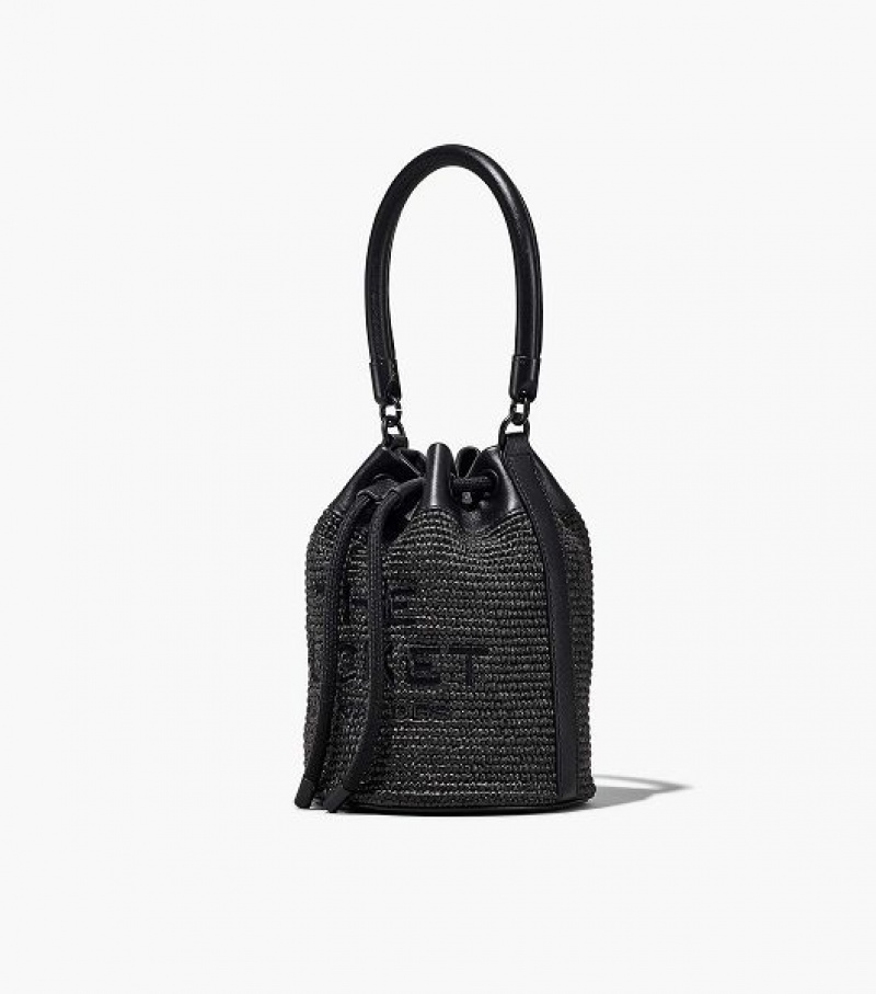 Black Women's Marc Jacobs The Woven DTM Bucket Bags | 59134XLYC