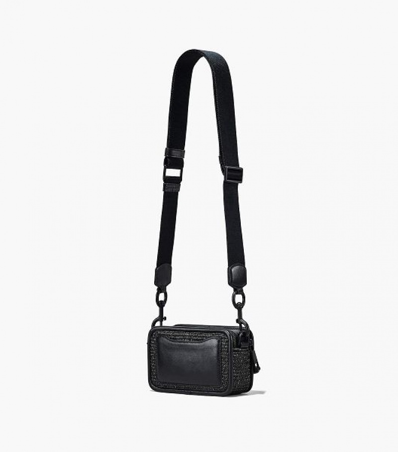 Black Women's Marc Jacobs The Woven DTM Snapshot Crossbody Bags | 61049FPYK