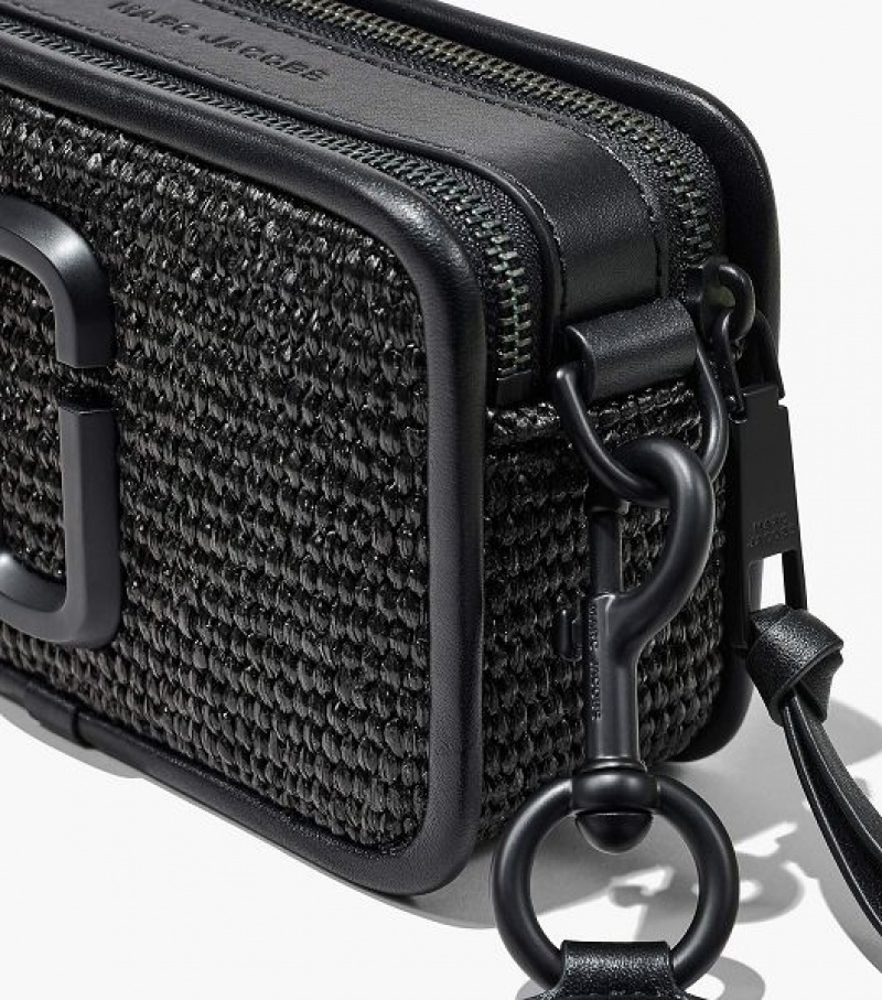 Black Women's Marc Jacobs The Woven DTM Snapshot Crossbody Bags | 61049FPYK