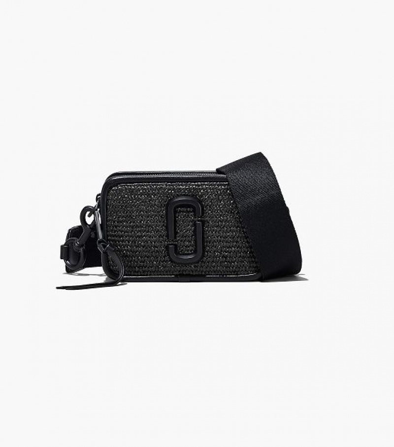 Black Women\'s Marc Jacobs The Woven DTM Snapshot Crossbody Bags | 61049FPYK