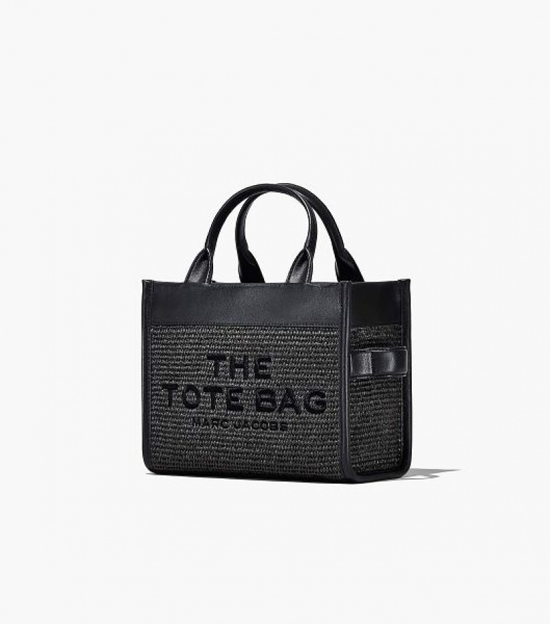 Black Women's Marc Jacobs The Woven DTM Small Tote Bags | 17056RXKE